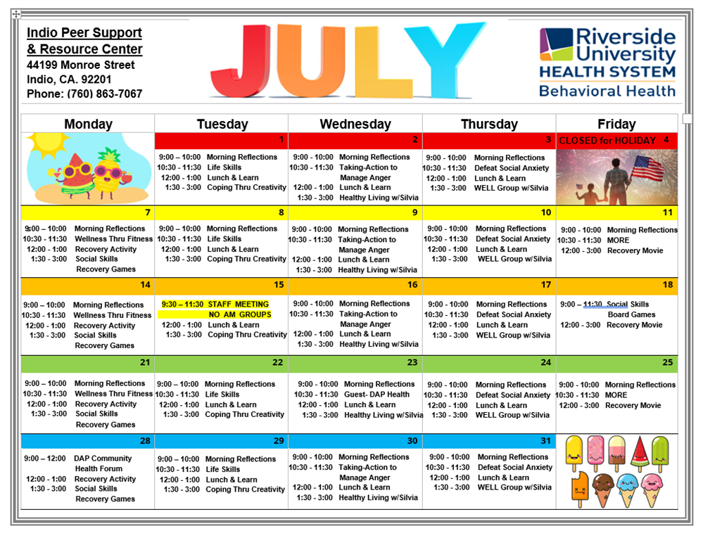 Indio Peer Support & Resource Center